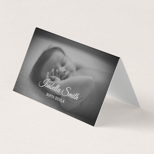 Minimale Geburts-Doula-Neugeborenen-Pflege-Design Visitenkarten (Vorderseite)