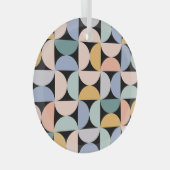 Minimale Geometrie: Skandinavisches Kunstwerk Post Ornament Aus Glas (Vorderseite Rechts)