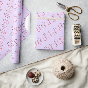 Minimale geometrische abstrakte Linienmuster Geschenkpapier