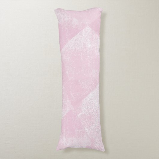 Minimale geometrische Textur in blassrosa Farbe Seitenschläferkissen (Vorderseite Vertikal)