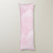 Minimale geometrische Textur in blassrosa Farbe Seitenschläferkissen (Rückseite (Vertikal))