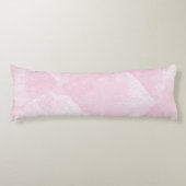 Minimale geometrische Textur in blassrosa Farbe Seitenschläferkissen (Vorderseite)