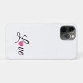 Minimale gepunktete Herzgestaltung Case-Mate iPhone Hülle (Rückseite (Horizontal))