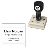 Minimale Geschäftsadresse-Stempel Gummistempel (Stempel)