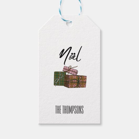 Minimale Geschenkboxen Weihnachten Weihnachtsgesch Geschenkanhänger (Vorderseite)