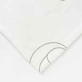 Minimale Gesichtslinien-Pattern (3) Fleecedecke (Ecke)