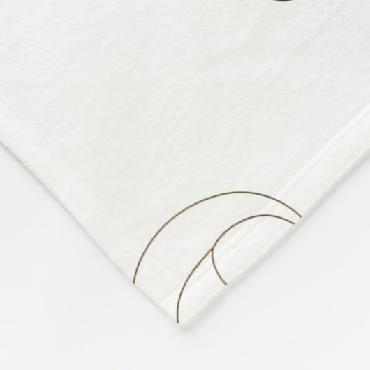 Minimale Gesichtslinien-Pattern (3) Fleecedecke (Ecke)