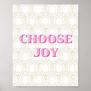 Minimale Gestaltung, Choose Joy Poster