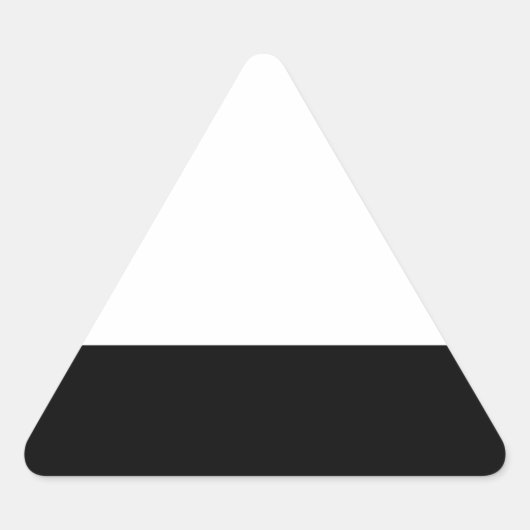 Minimale Gestaltung - Dreieckiger Aufkleber (Vorderseite)