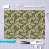 Minimale Gold-Ginkgo-Muster Seidenpapier (Handwerk)