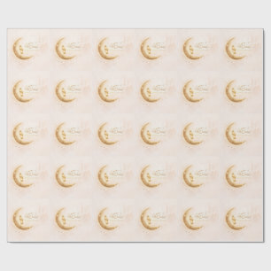 Minimale Gold-Ramadan-Aufkleber – Elegant Islamisc Geschenkpapier