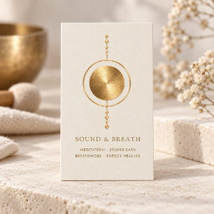 Minimale Gold-Sound-Heilung & Atemarbeit Visitenkarte