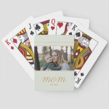 Minimale Gold- und Salbeigrüne Mom Established-Fot