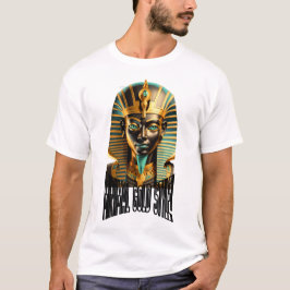 Minimale Goldmasken-T-Shirt – Luxus Streetwear T-Shirt