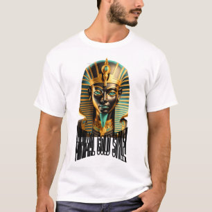 Minimale Goldmasken-T-Shirt – Luxus Streetwear T-Shirt