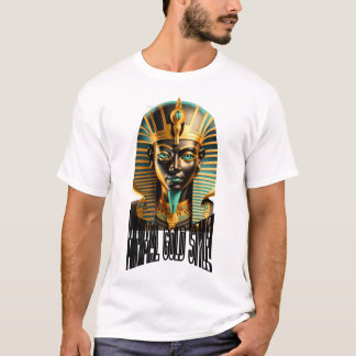 Minimale Goldmasken-T-Shirt – Luxus Streetwear T-Shirt