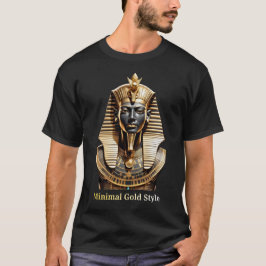 Minimale Goldmasken-T-Shirt – Luxus Streetwear T-Shirt
