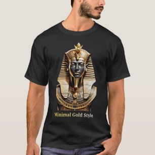 Minimale Goldmasken-T-Shirt – Luxus Streetwear T-Shirt