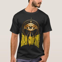 Minimale Goldmasken-T-Shirt – Luxus Streetwear T-Shirt