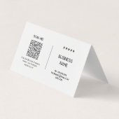 Minimale Google Review Cards Visitenkarten (Rückseite)