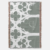 Minimale gotische Fensterkalligrafie Rustikale Sei Decke (Vorderseite Vertikal)