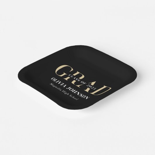 Minimale Graduierungspartei Pappteller (Gewinkelt)