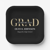 Minimale Graduierungspartei Pappteller (Vorderseite)