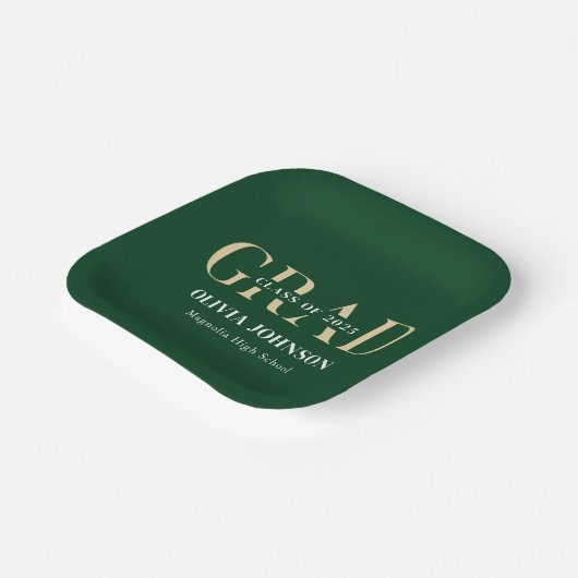 Minimale Graduierungspartei Pappteller (Gewinkelt)