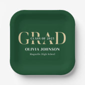 Minimale Graduierungspartei Pappteller (Vorderseite)