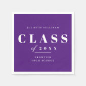 Minimale Graduierungspartei Serviette (Vorderseite)