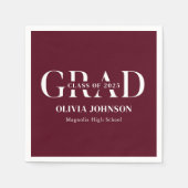 Minimale Graduierungspartei Serviette (Vorderseite)