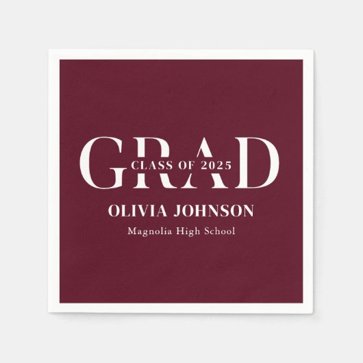 Minimale Graduierungspartei Serviette (Vorderseite)