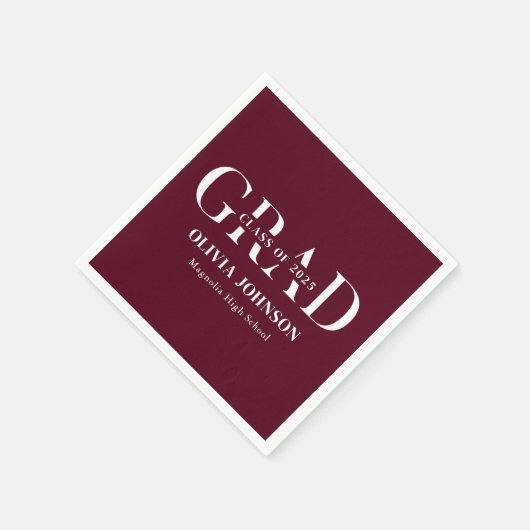 Minimale Graduierungspartei Serviette (Ecke)