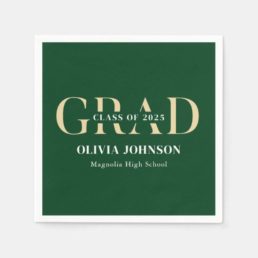 Minimale Graduierungspartei Serviette (Vorderseite)