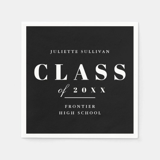 Minimale Graduierungspartei Serviette (Vorderseite)