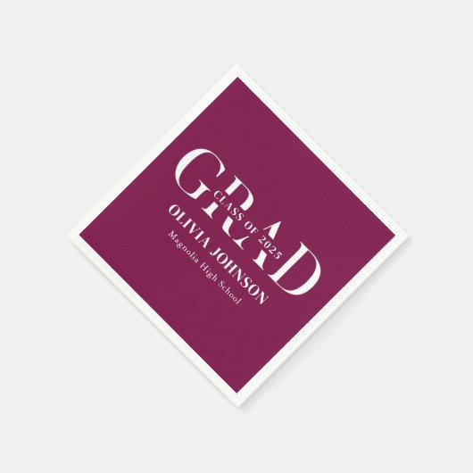 Minimale Graduierungspartei Serviette (Ecke)