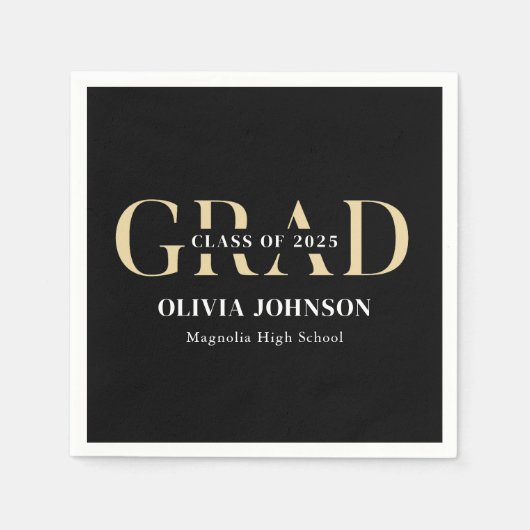 Minimale Graduierungspartei Serviette (Vorderseite)