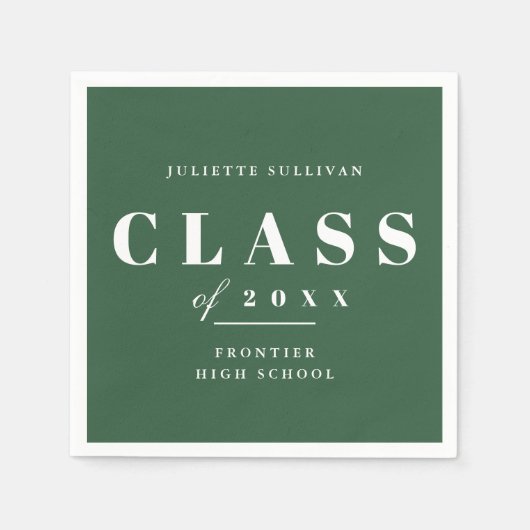 Minimale Graduierungspartei Serviette (Vorderseite)