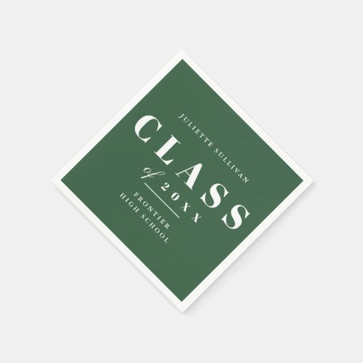 Minimale Graduierungspartei Serviette (Ecke)