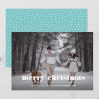 Minimale Grafik | Aqua Weihnachten Foto