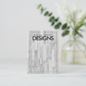 Minimale Graue Ohrring-Anzeigetafel Visitenkarte (Stehend Vorderseite)