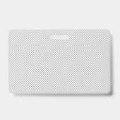 Minimale graue Polka-Dot-Musterung Ausweis (Rückseite)