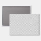 Minimale graue Punkte-Muster Magnet (Vorderseite/Rückseite)