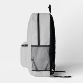Minimale graue Rucksack mit individuellem Namen (Rechts)