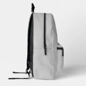 Minimale graue Rucksack mit individuellem Namen (Links)