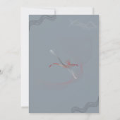 Minimale graue Valentinstag-Grußkarte | Karte (Rückseite)