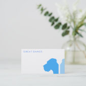 Minimale Great Dane ID-Serie Visitenkarte (Stehend Vorderseite)