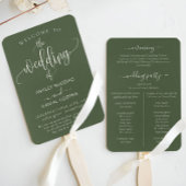 Minimale Größe Grün machen wir Hochzeitsprogramm Fächer