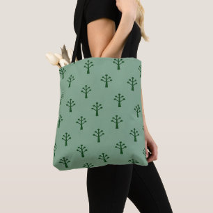 Minimale grüne Bäume Tasche