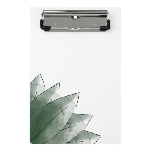 Minimale grüne Blätter Mini-Clipboard Mini Klemmbrett (Vorderseite)